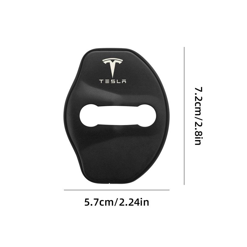 ALP1 High-quality Matte Car door lock cover Auto Emblems Case For Tesla model 3 model X Y style Roadster Accessories