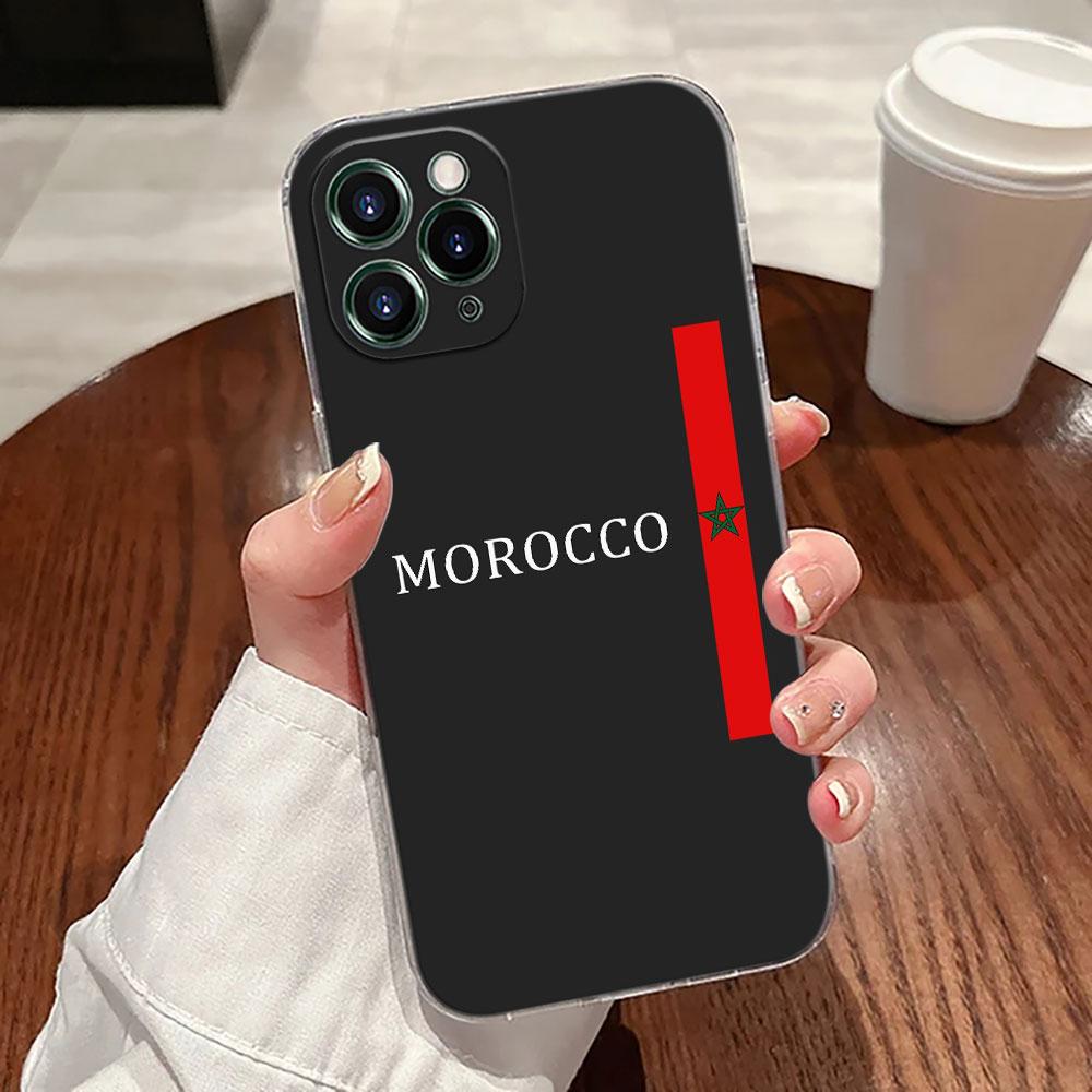 Флаг Марокко Maroc Чехол-паспорт для Apple iPhone 18 17 16 15 14 13 12 11 Pro Max 16 Plus 16E 17Air 17Pro Чехол для телефона Силиконовый Funda