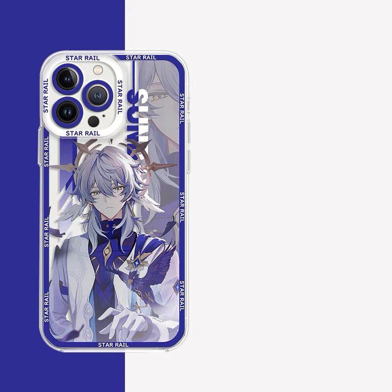 Чехол Sunday для Honkai Star Rail для Samsung S24 S21 S22 S23 S30 S25 Plus Ultra S20 S21 S23 S24 FE A55 A35 A15 A25 A54 Прозрачный