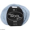 Моток шерсти - Creotime - Пряжа Maxi Wool - 100 г - Пыльно-голубой - 55% шерсть, 45% полиакрил