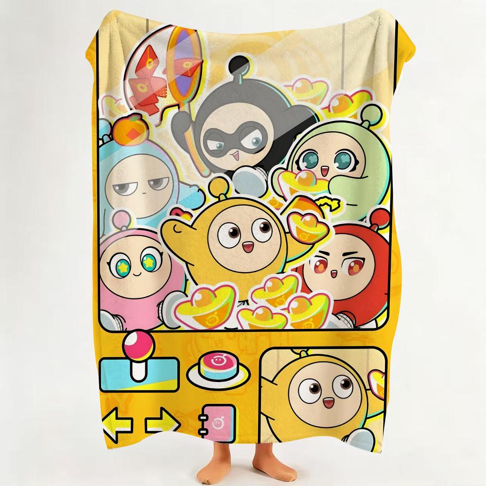 Game E Eggy P Party Flannel Blanket Suitable for Sofa Living Room Bedroom