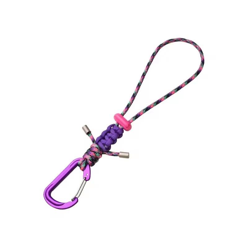 Quick-Release Paracord Water Bottle Hang Buckle Carabiner Portable EDC Clip Multifunctional Hook For Outdoor Hiking Backpack 4