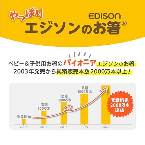 EDISONmama EDISON Chopsticks KIDS 17.5cm Kindergarten Early Elementary School Right-Handed Toy Story Nursing Dining Supplies Tableware Ring Dishwasher