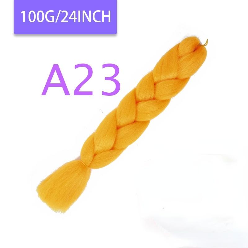 MISQUEEN Yaki Soft Hair Ombre Crochet Braiding Hair Extension For Braid 24 Inch Pink Synthetic Crochet Hair Jumbo Braid Hair