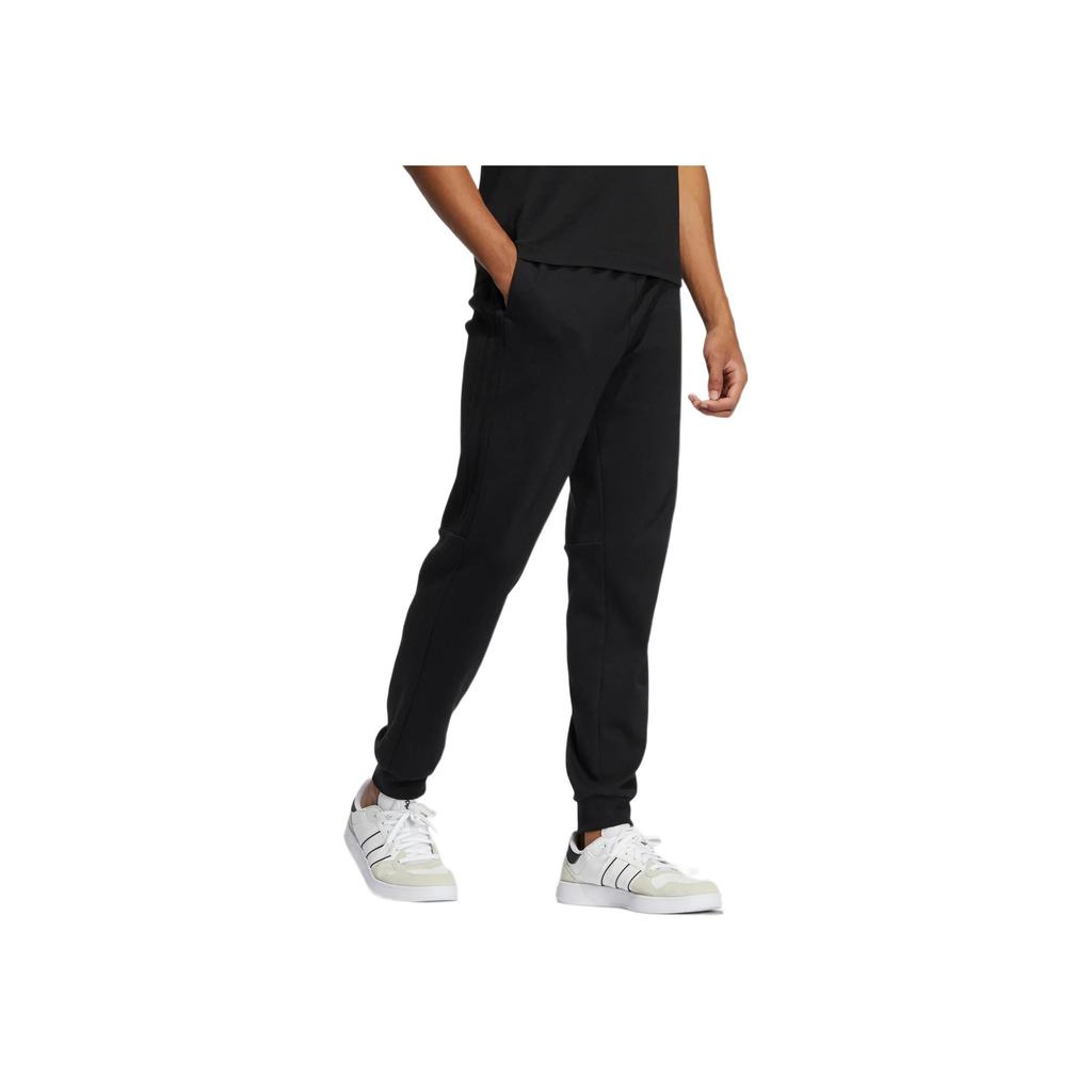 adidas Нео однотонные спортивные брюки с логотипом, мужские брюки, черные HZ2430