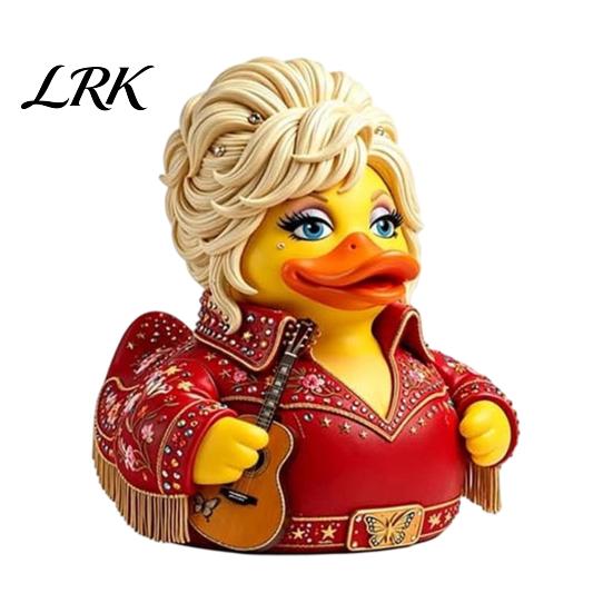 Коллекционные подарки-утки для музыкантов Очаровательное novelty украшение, Музыкальная тематика с гитарной скульптурной статуэткой Настольный декор, Декоративная скульптура