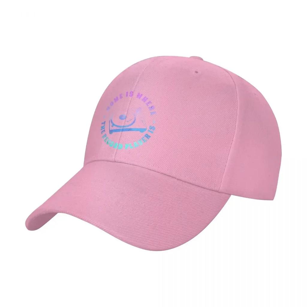 Home Is Where the Record Player Is Baseball Cap Sunscreen Christmas Hat Womens Beach Outlet Unisexs