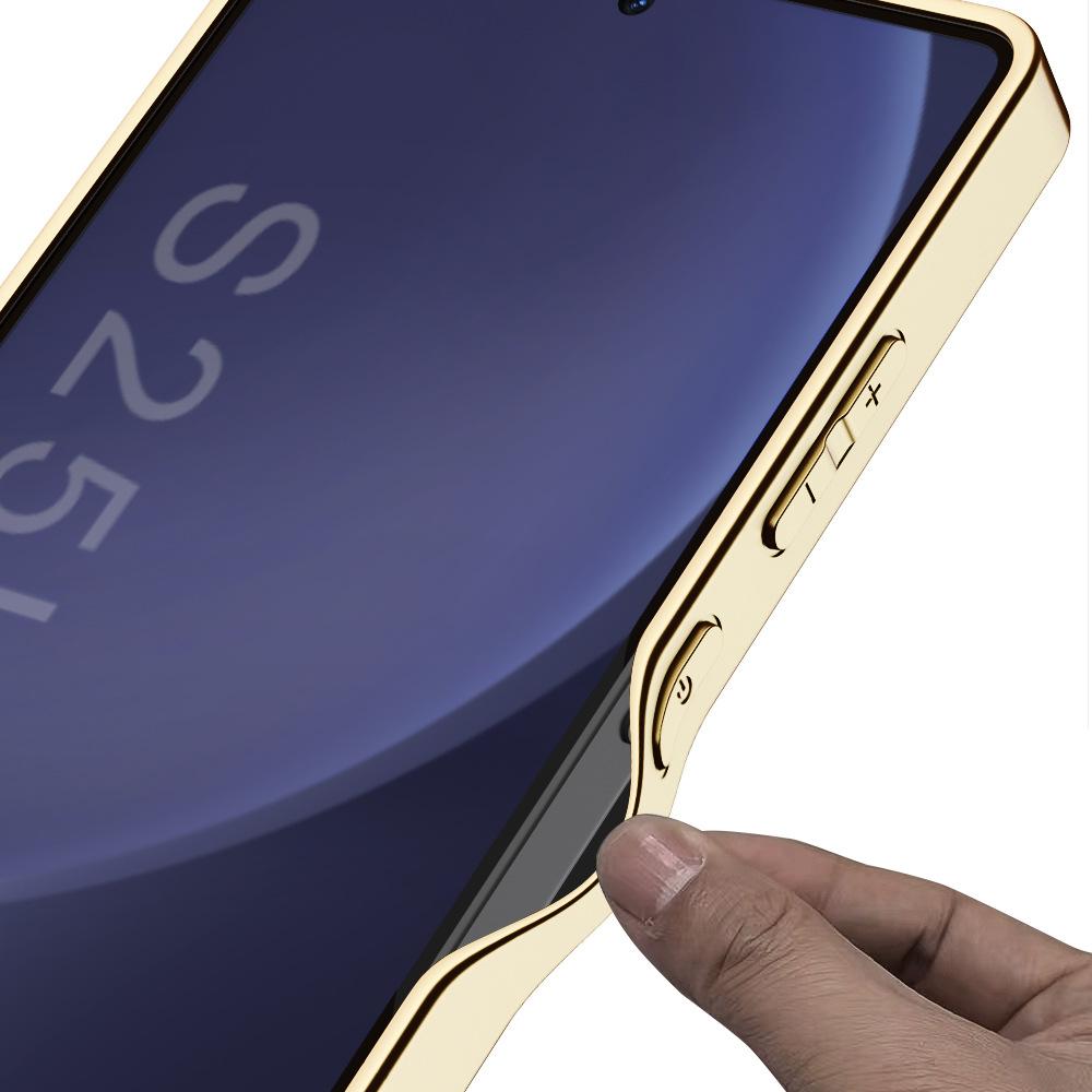 Чехол для мобильного телефона Samsung S25 Ultra S24u Гальваническое покрытие Однотонная кожа S23ultra Беспроводная зарядка Защитный чехол от падений