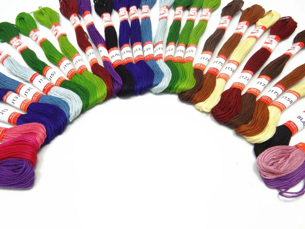 Лот из 50 шт. хлопчатобумажной нити индийского стежка для шитья мотков вышивки