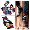 Men's Fashion Colorful Autumn Winter Striped So Socks In Tube Casual Cotton Socks