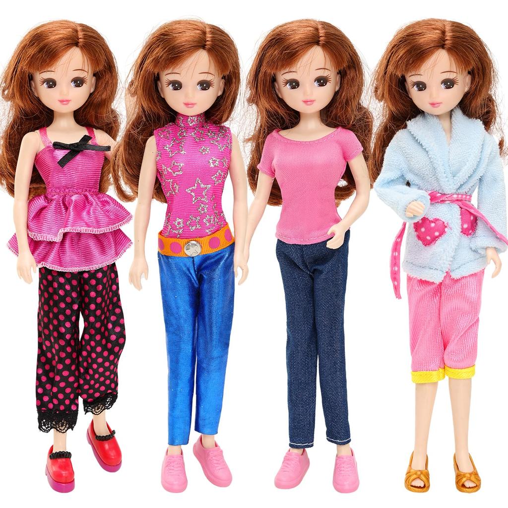 Barwawa 22cm Doll Outfit 1 Swimsuit 1 Everyday Outfit 1 Fashionable Dress 1 Dinner Dress 1 Dress with Cute for Dolls Licca-chan Clothes, Licca-chan