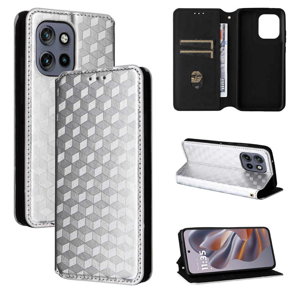Кошелек-чехол для Motorola Edge 60 Neo 5G/Thinkphone 25 5G/Edge 50 Neo 5G/Moto S50 5G, кожаный чехол для телефона с тиснением в виде ромба