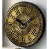 Clock Hand-Crafted Wood And Brass Wall Clock / 10 Inches (25 Cm'S) / Pure Brass/Hand-Hammerred Art Work/Antique Finish, Analog