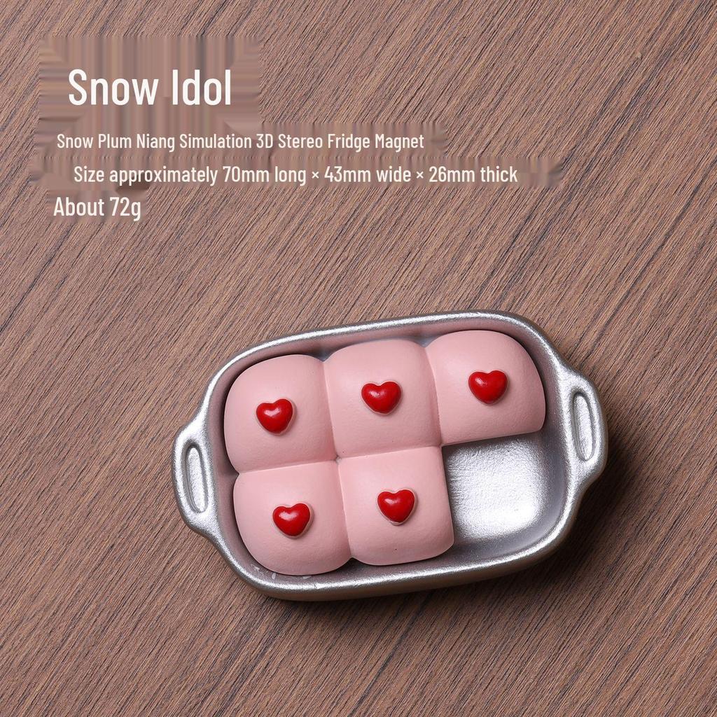 3D Fruit Magnet: Watermelon, Cherry, Strawberry Cat Design