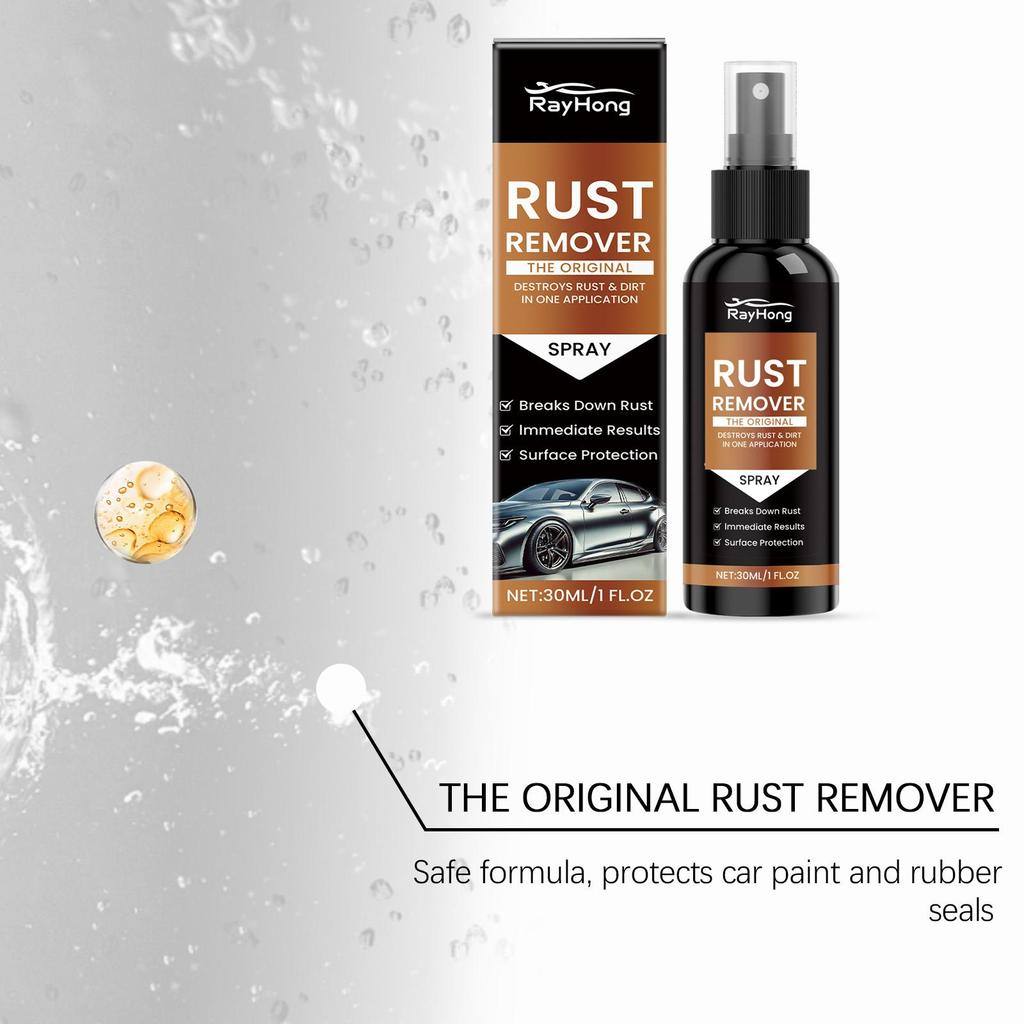 Rayhong Car Rust Remover. Gentle, mild, and effective rust removal and shine restoration for automotive surfaces
