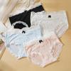 Retro Lace-trimmed Women's Briefs All-season Pure Cotton Crotch Underwear Panties
