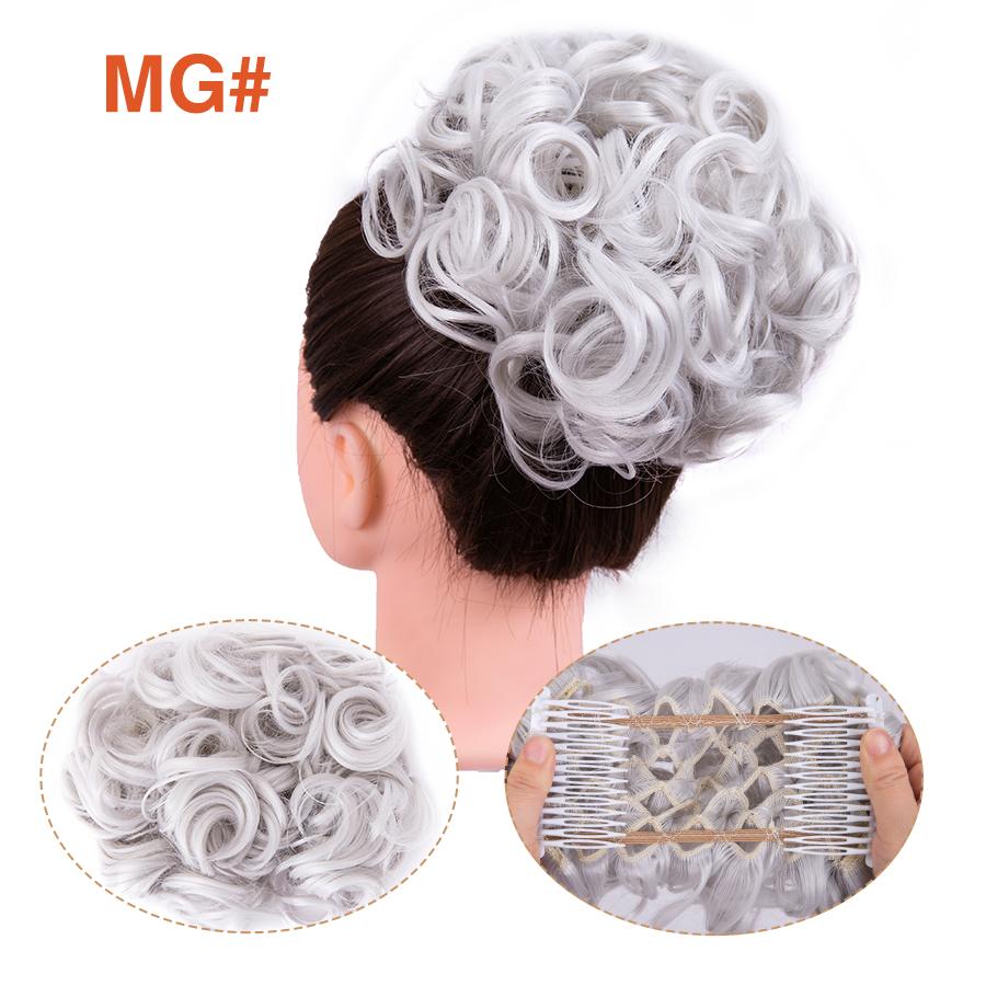 Грязная расческа на заколке для волос в виде пучка, 1 шт., взлохмаченная прическа, наращивание волос, пучок, вьющиеся шиньоны, резинки для волос для женщин и девочек