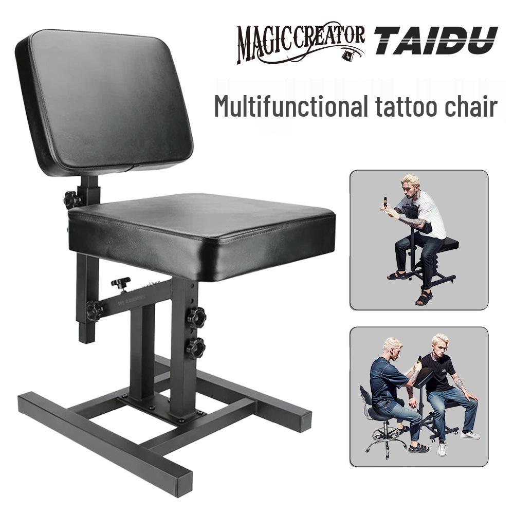 Dragon Art Multifunctional Adjustable Tattoo Chair with Full Back and Folding Design