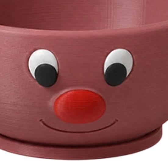 Multi Purpose Storage Bowl 3D Printed Christmas Reindeer for Candy and Jewelry, Party Supplies Cute Animal Desk Organizer Festive Holiday Tabletop