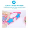 Novelty Star Shape Sunglasses Bar Dance Party Costume Glasses Big Pentagram Glasses  for Adults