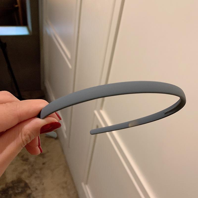 Модные повязки для волос для женщин, ободок, разноцветные однотонные, нескользящие, с тонким краем, повязка на голову, обруч для волос для девочек, повязка для волос, аксессуары для волос