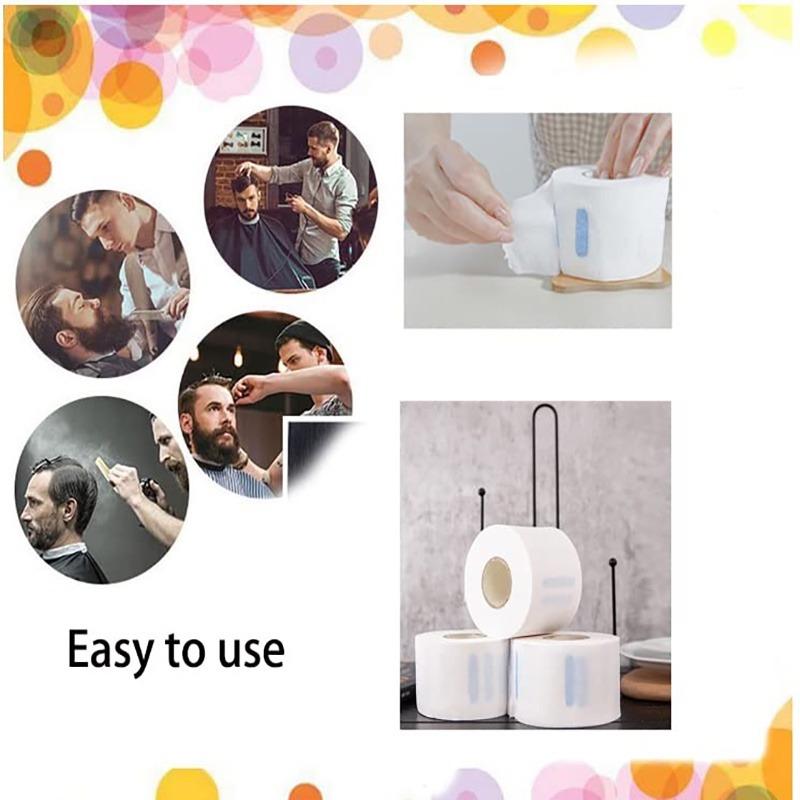 5 рулонов профессиональных парикмахерских одноразовых салфеток для шеи, бумажные салфетки для стрижки волос