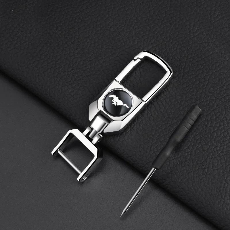 Автомобильная наклейка 2026 Ford Новый 2025 Горячий Металл 3D Брелок для ключей автомобиля Эмблема Скачущая лошадь Значок Брелок для ключей для Ford Mustang