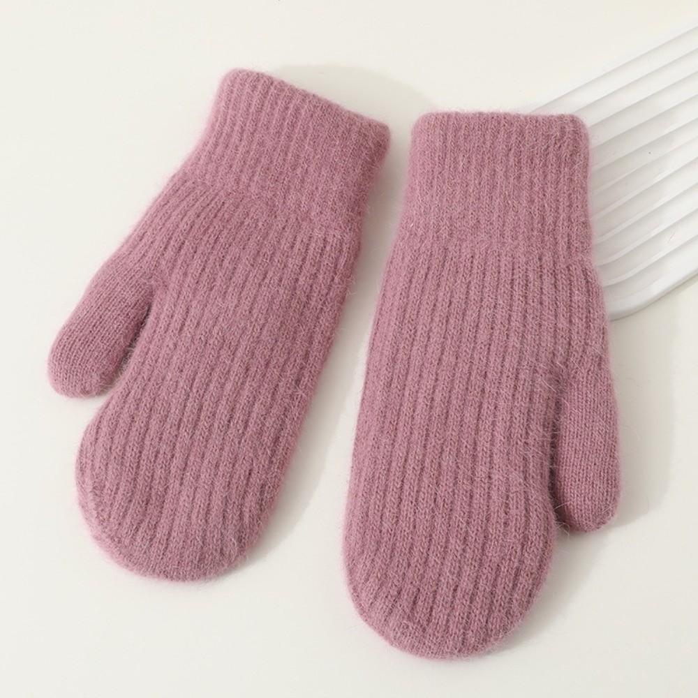 Ветрозащитные плюшевые варежки Утолщенные перчатки с полными пальцами Новые теплые перчатки Зима