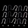 100PCS Hook Earrings PC Allergy Proof Eardrop Earring Easy Matching Eco Friendly Jewelry Accessory Women Party Gift