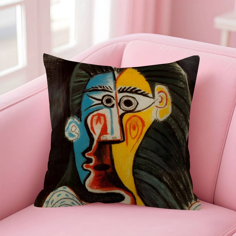 Abstract Picasso Art Classic Cushion Cover Car Throw Pillow Case For Sofa Car Christmas Gift