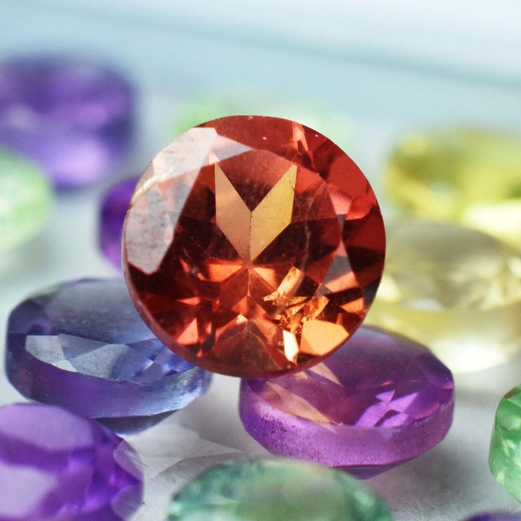 40 Pcs Sapphire Mix Color Gemstone Lot 4 MM Round Mix Color sapphire