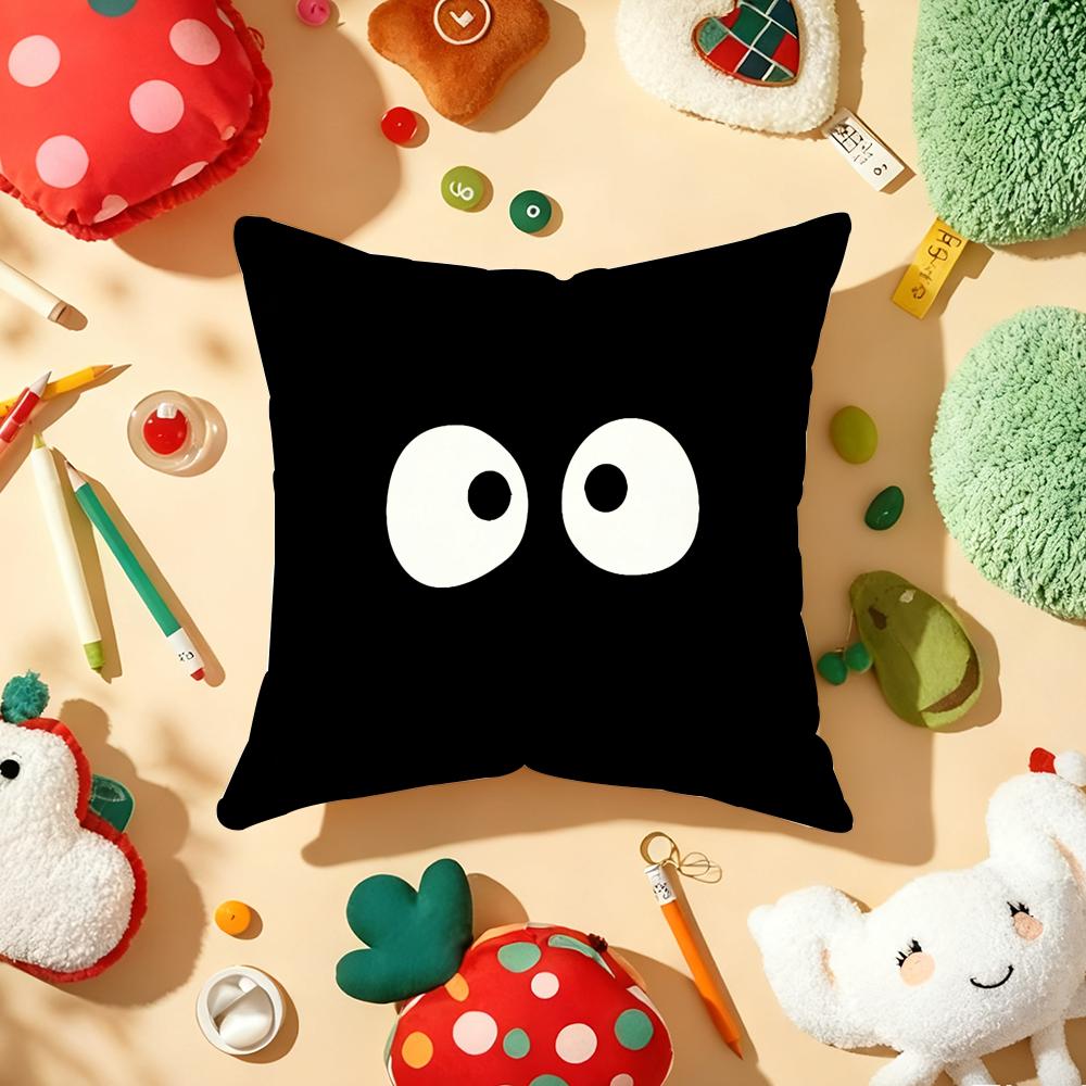 Funny and Quirky Expressions Cushion Cover Soft Short Plush DoubleSided Printing Home Decor Machine Washable Pillow Case Gift