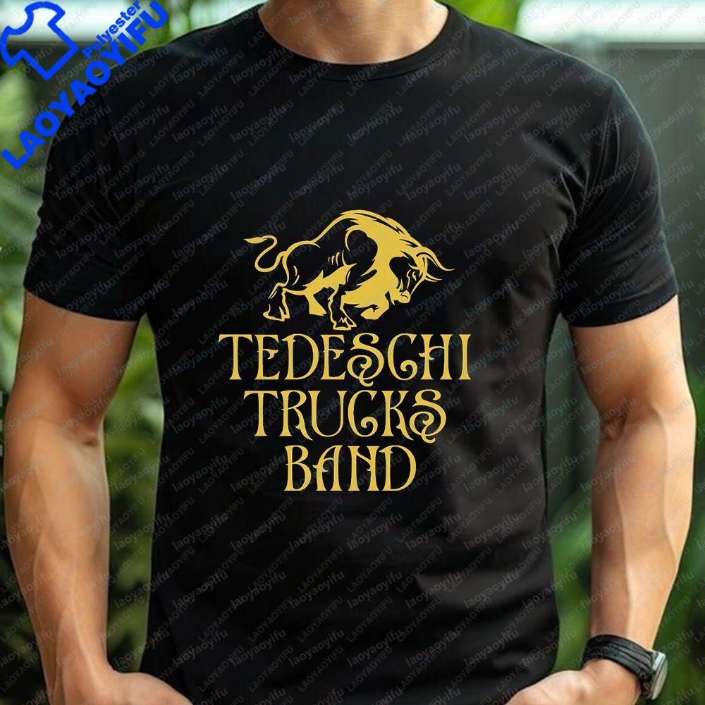 Tedeschi Trucks Band Printed LongSleeved TShirt for Unisex and WoUnisex Trendy Harajuku Style Universal Pattern Large Size