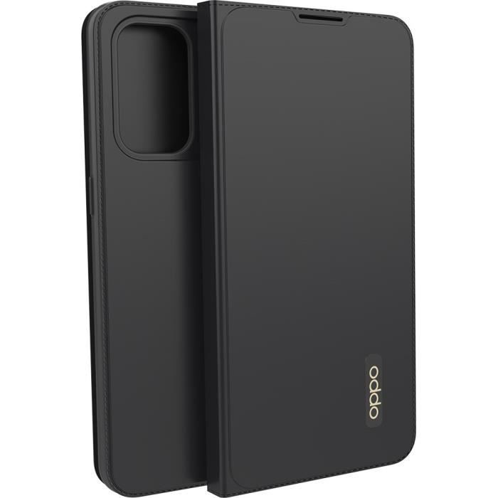 Folio Flip Cover Pour Oppo Find X3 Lite - Noir - OPPO - Rabat - Rigide - Lisse
