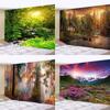 Home Wall Decoration Tapestry Natural Landscape Garden Background Office Living Room Tapestry