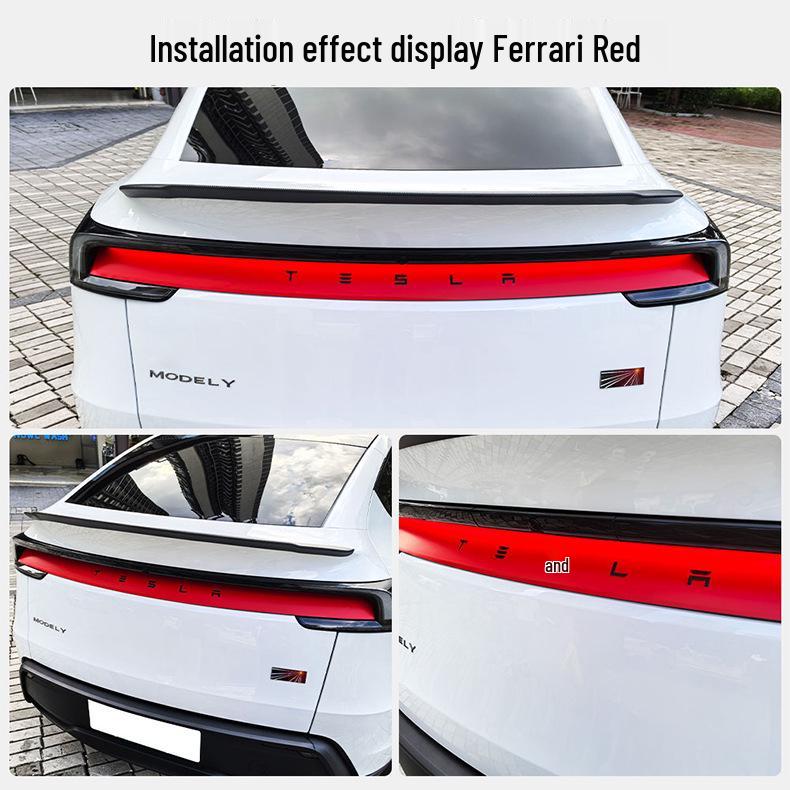 Colored Anti-Scratch Film for Tesla Model Y Taillights & DRL Trim Panels
