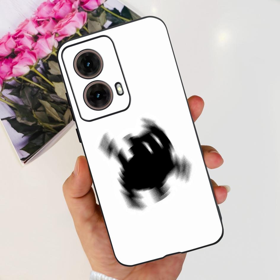 Чехол для Motorola Moto G85 MotoG85 5G 2024 Модный Цветочный Мягкий Силиконовый Чехол для Телефона Для Motorola G85 MOTO G 85 Защитный Fundas