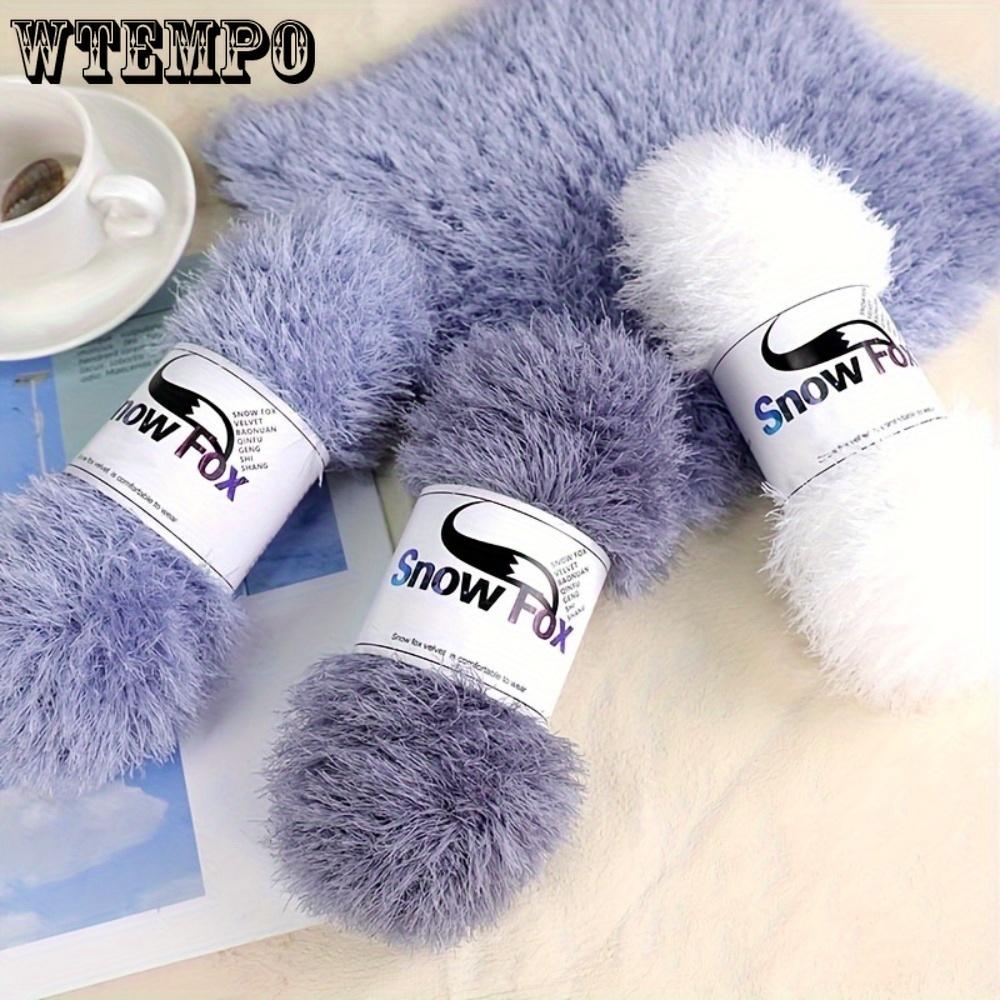 2шт пряжа мех шерстяная пряжа для вязания цветное плетеное волокно пряжи отлично подходит для пальто пижамы шарфы шапки одеяла и подушки