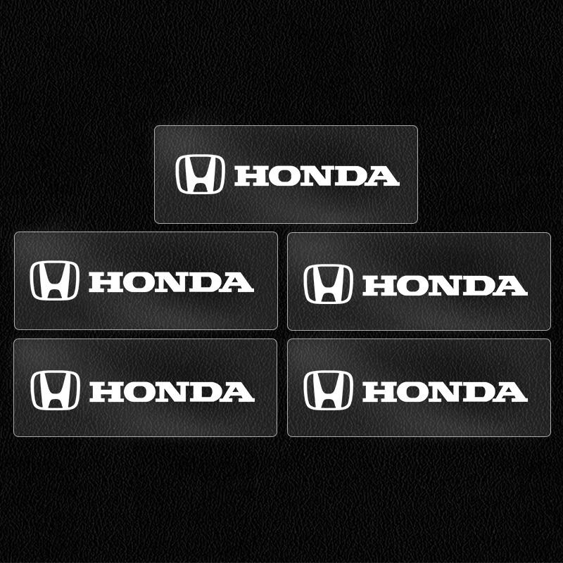 Car 3D Sticker Steering Wheel Decals Emblem Badge For Honda Civic FIT Accord Prelude CRV 5th City I83 CRZ CRX Jazz HRV Pilot Odyssey