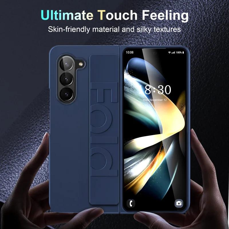 Эластичный чехол-браслет для телефона Samsung Galaxy Z Fold 6, 5, 4, 3 раза, 6 раз, 5 раз, 4 раза, 3, ремешок на запястье, противоударный жесткий пластиковый чехол