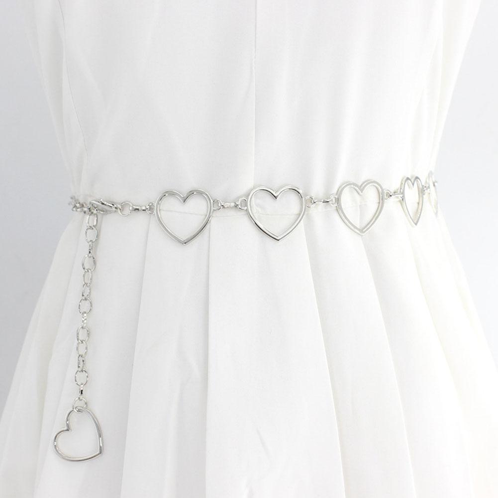 Женская мода, классическая цепочка на талию, полый пояс с сердцем в стиле хип-хоп, пояс