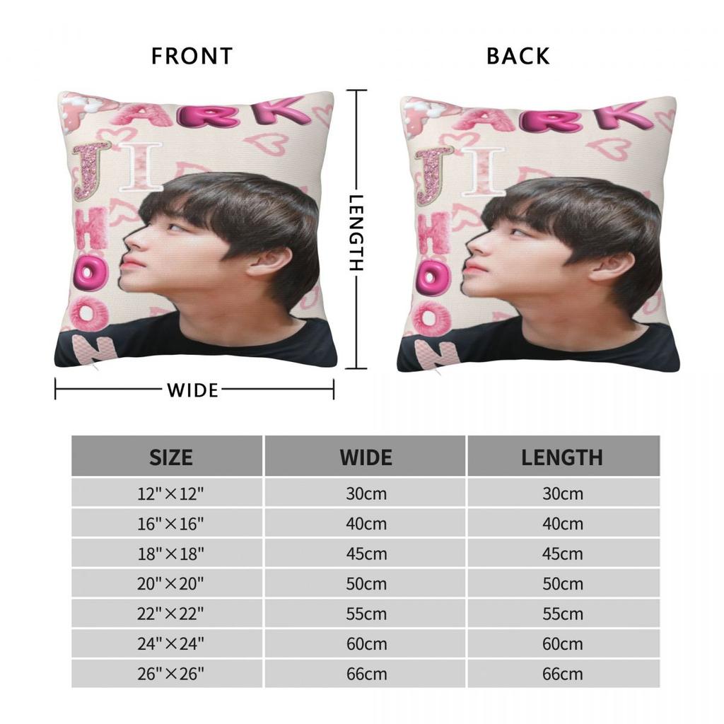Soft And Sweet Bed Park Ji Hoon Fan Giftdecoration Pillowcases Accessories Pillow Cover Square Multiple Sizes