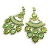 Les Trésors De Lily [M8221] - Зеленые дизайнерские серьги «Алтай»