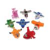 8pcs Set Tv Animation Super Wings Transforming Plane Mini Characters Kid Toys