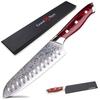 Grandsharp 7-дюймовый нож шеф-повара Santoku Дамасская сталь 67 слоев VG10 Кухонный нож из японской стали