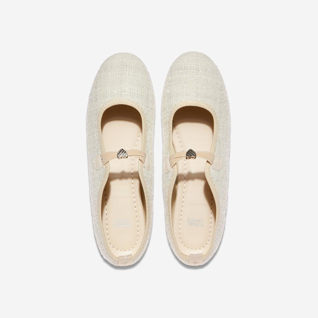 [FORMEL CAMELE] Туфли Chamele With Heart Flat, FLS1F1SP053, 1010112576, популярная корейская обувь