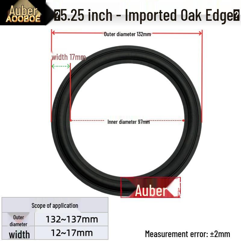 6.5" 8" 10" Speaker Subwoofer Rubber Edge Ring Accessories