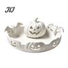Matte Texture Ornament 3D Printed Pumpkin Jewelry Holder, Spooky Halloween Trinket Tray for Keys, Minimalist Desktop Organizer Rings, Earrings,