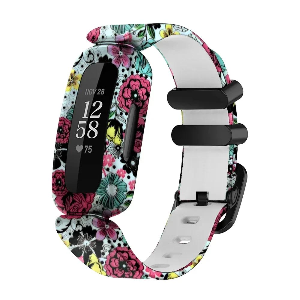 Новый силиконовый браслет на запястье для Fitbit Ace 3/inspire 2, ремешок для смарт-часов, замена браслета, детский браслет, ремешки для часов