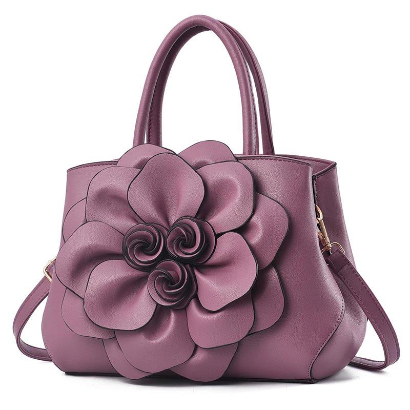 2025 Women's Rose Handbag: Elegant Large Capacity Crossbody & Shoulder Bag